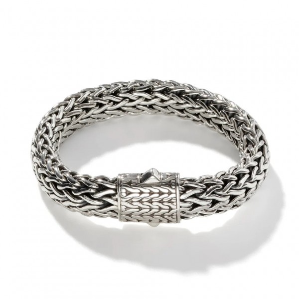 JOHN HARDY MENS STERLING SILVER LARGE ICON BRACELET