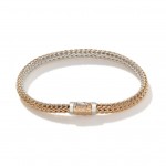 JOHN HARDY 18K GOLD & STERLING SILVER REVERSIBLE BRACELET
