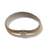 JOHN HARDY 18K GOLD & STERLING SILVER REVERSIBLE BRACELET