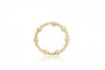 STERLING SILVER GOLD PLATED BEAD BRACELET
