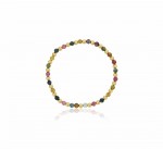 TOURMALINE & GOLD FILLED BEADED BRACELET