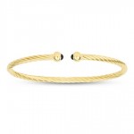 STERLING SILVER GOLD PLATED MINI TWIST NERA BRACELET