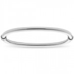 STERLING SILVER POLISHED BANGLE  BRACELET