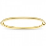 GOLD PLATED POLISHED BANGLE BRACELET