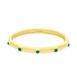 18K  GOLD PLATED MOTA MALACHITE BRACELET