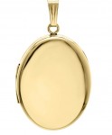 14K GOLD FILLED OVAL LOCKET ON A GOLD FILLED ROPE CHAIN