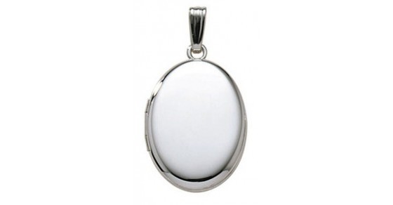STERLING SILVER OVAL LOCKET