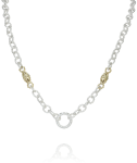 VAHAN STERLING SILVER & 14K STATION CHAIN