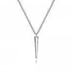 STERLING SILVER SPIKE PENDANT