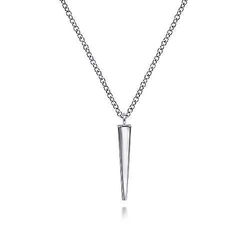 STERLING SILVER SPIKE PENDANT