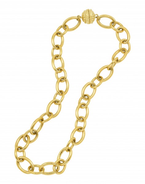 STERLING SILVER GOLD PLATED NECKLACE