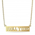 GOLD PLATED ROLL TIDE NECKLACE