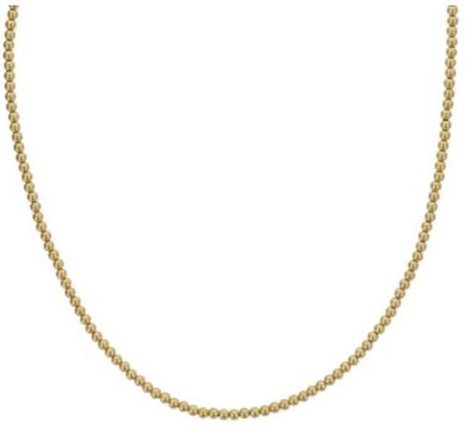 3MM GOLD FILLED BEAD NECKLACE 18 INCH