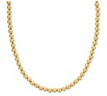 5MM GOLD FILLED BEAD NECKLACE 18 INCH