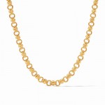 JULIE VOS GOLD PLATED ESME LINK NECKLACE