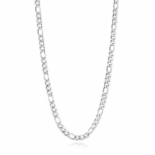 STAINLESS STEEL FIGARO LINK CHAIN