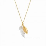 JULIE VOS WILLOW CHARM MOTHER OF PEARL PENDANT