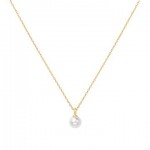 STERLING SILVER GOLD PLATED SHELL DROP PENDANT