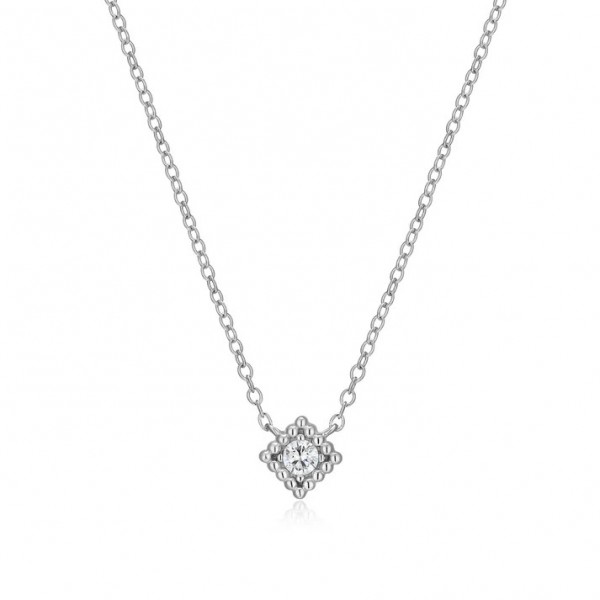 STERLING SILVER LAB GROWN DIAMOND FORTATINA CHAIN NECKLACE
