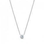 STERLING SILVER BEZEL SET 5MM DROP PENDANT