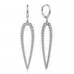 STERLING SILVER TEARDROP DANGLE EARRINGS