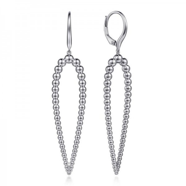 STERLING SILVER TEARDROP DANGLE EARRINGS