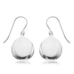 STERLING SILVER FLAT TEARDROP EARRINGS