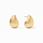 JULIE VOS GOLD PLATED WAVE EARRINGS