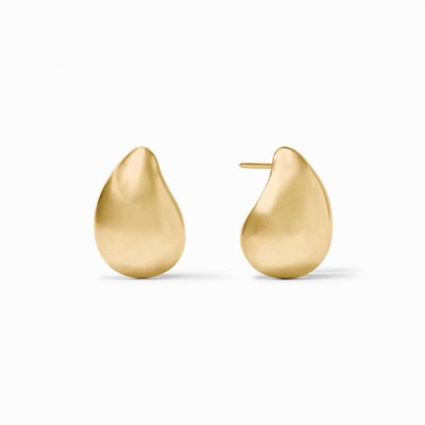 JULIE VOS GOLD PLATED WAVE EARRINGS