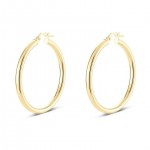 GOLD VERMEIL 35MM LOOP EARRINGS