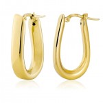 GOLD VERMEIL EQUESTRIAN HOOP EARRINGS
