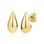 GOLD VERMEIL MINI PEAR STUD EARRINGS