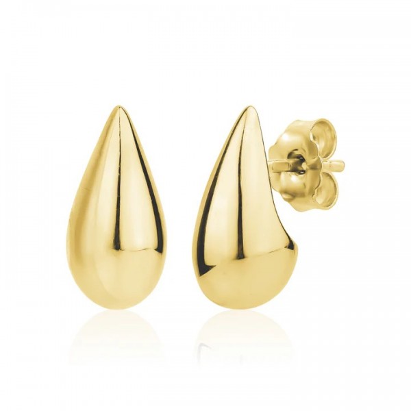 GOLD VERMEIL MINI PEAR STUD EARRINGS