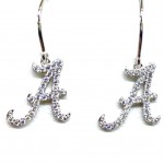 STERLING SILVER & CUBIC ZIRCONIA SPIRIT A EARRINGS