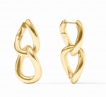 JULIE VOS DOLCE 2 IN 1 GOLD PLATED EARRINGS