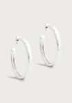 STERLING SILVER FARRIER MEDIUM HOOP EARRINGS