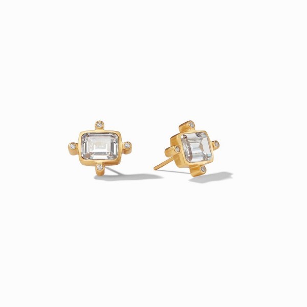 JULIE VOS CUBIC ZIRCONIA STUD EARRINGS
