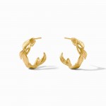 JULIE VOS WILLOW HOOP GOLD EARRINGS