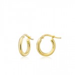 GOLD PLATED 10MM HOOP EARRINGS