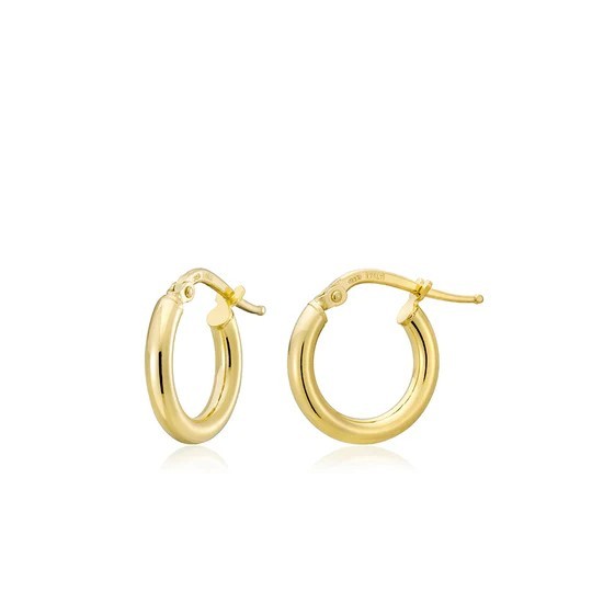 GOLD PLATED 10MM HOOP EARRINGS