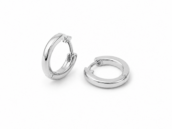 STERLING SILVER 10MM SQUARE EXTRA SMALL HOOP EARRINGS