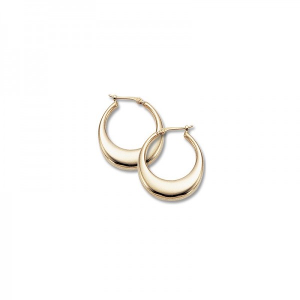 14K Yellow Gold Hoop Earring