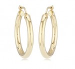 14K YELLOW GOLD TUBE EARRINGS