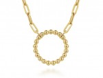 14K YELLOW GOLD BUJUKAN CHAIN WITH CIRCLE