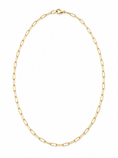 14K YELLOW GOLD 3.15MM PAPERCLIP CHAIN