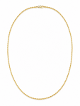 14K YELLOW GOLD 2-2.10MM SOLID DUAL GLITTER ROPE CHAIN
