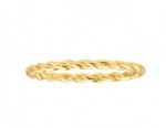 14K YELLOW GOLD TWISTED ROPE RING