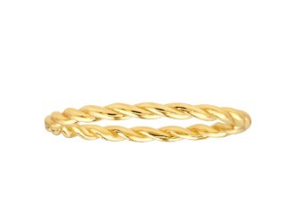 14K YELLOW GOLD TWISTED ROPE RING