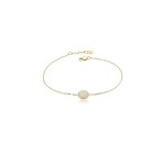14K YELLOW GOLD OVAL OPAL BRACELET
