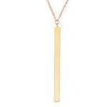 14K BAR DROP NECKLACE